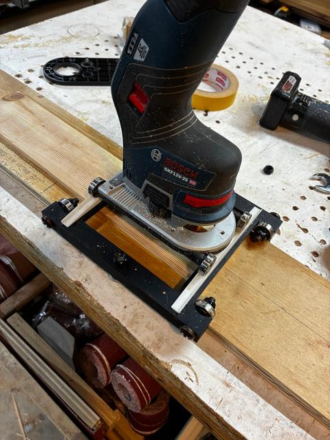 Fretboard Radius router jig 3D model thumbnail