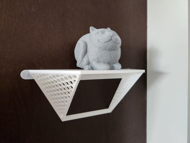 Floating Honeycomb Display Shelves 3m command 3D model thumbnail