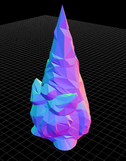 Low Poly Gnome 3D model thumbnail