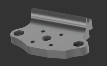 OrbiterV2 Mount for Ender 3 V2 CoreXY Conversion 3D model thumbnail