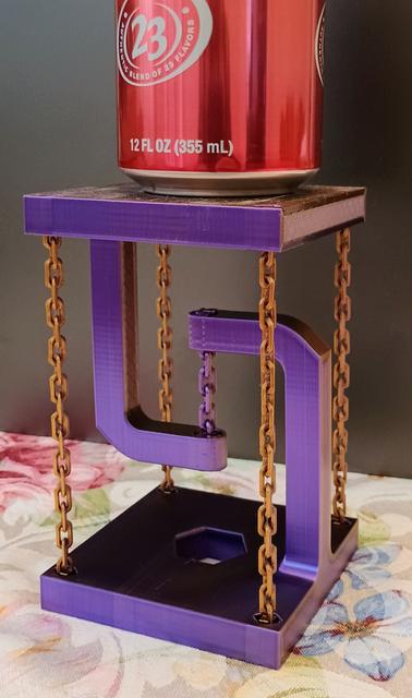Tensegrity table, separate chains, no support, no screws, no glue 3D model thumbnail
