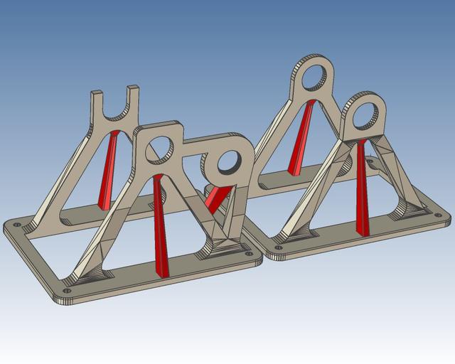 Filament Spool Winder - reinforced front and rear base 3D model thumbnail