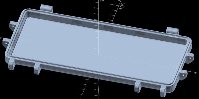 Gridfinity Rugged Storage Box, + option to disable lid squares 3D model thumbnail