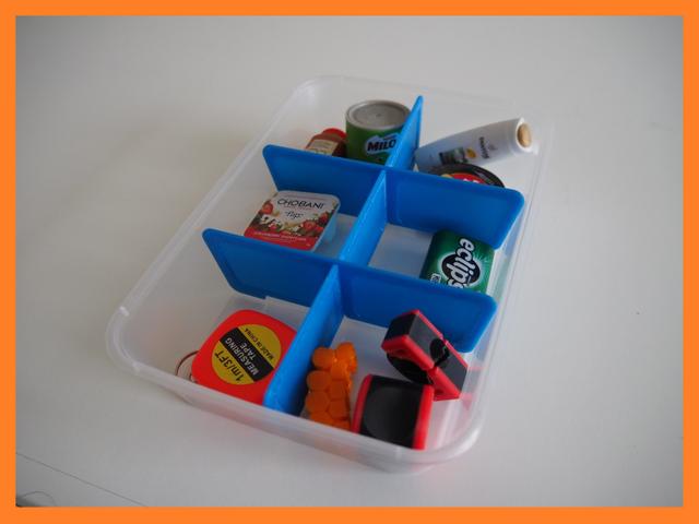 Takeaway Drawer System (Divider) 3D model thumbnail