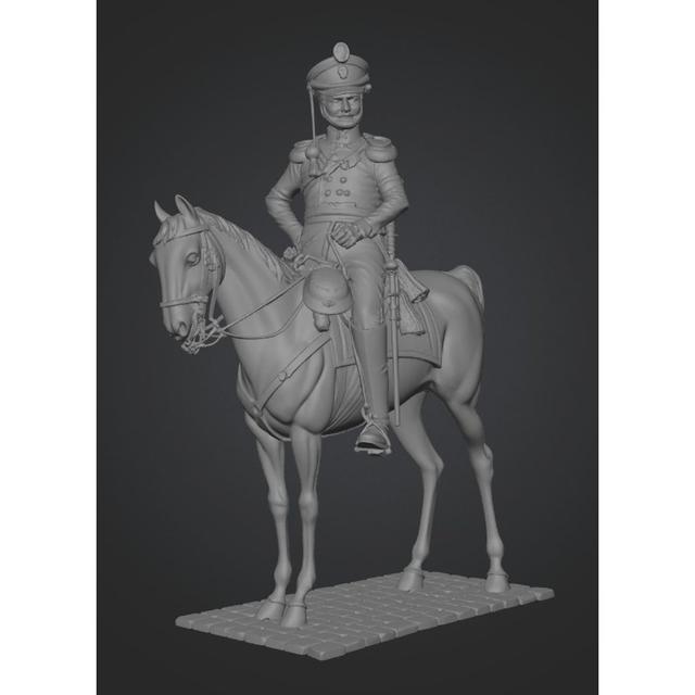 Staff officer of the Ufa Infantry regiment,1814 3D model thumbnail