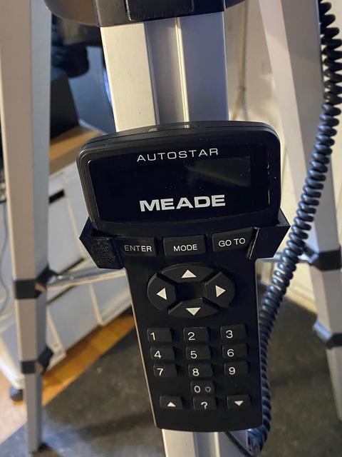 Meade autostar #497 clip for DS-2000 series tripod (like the one that come with DS-2102 scope) 3D model thumbnail