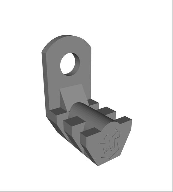 Rep x Pepin rack mount adder plate holder 3D model thumbnail