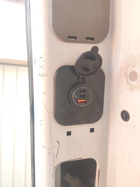 D-Pillar Switch Panel Remix for 30mm 12V / USB Sockets + Lights - Mercedes Sprinter / VW Crafter  3D model thumbnail