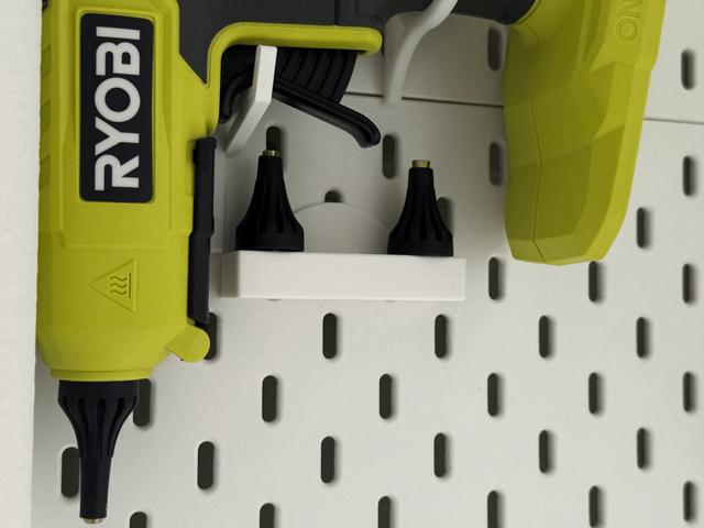 Skadis Ryobi Nozzle Holder 3D model thumbnail