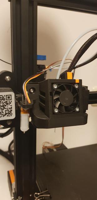 Satsana for Ender3V2 with BLtouch mount integrated 3D model thumbnail