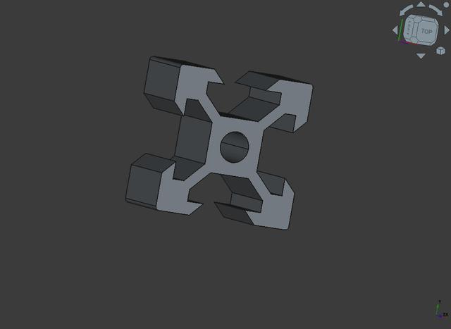20x20 V-slot FreeCAD 3D model thumbnail