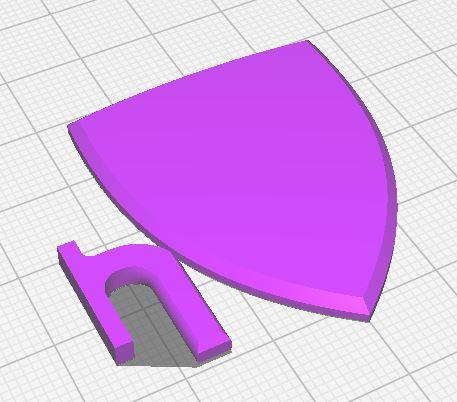 Lucky 13 Shield remix for easy print 3D model thumbnail