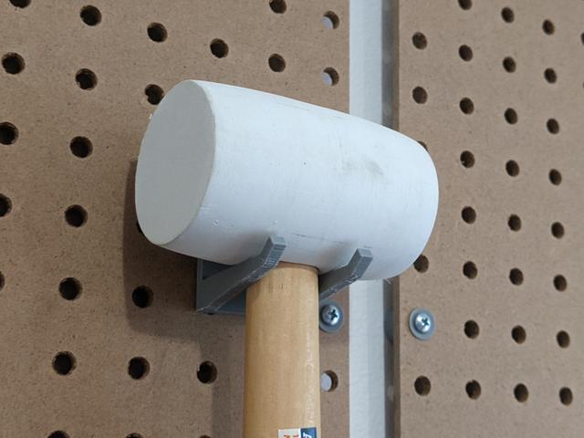 Pegboard - Rubber Mallet Peg 3D model thumbnail
