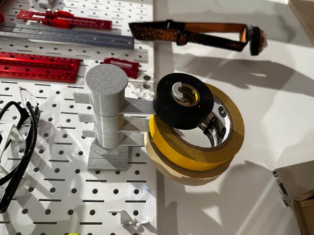 Modular Tape Holder for Wall Control System 3D model thumbnail