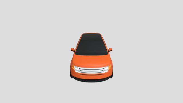 Ford Edge 2006 lowpoly for 3D-printing 3D model thumbnail