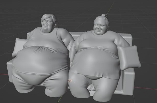 Amy & Tammy 1,000lb Sisters 3D model thumbnail