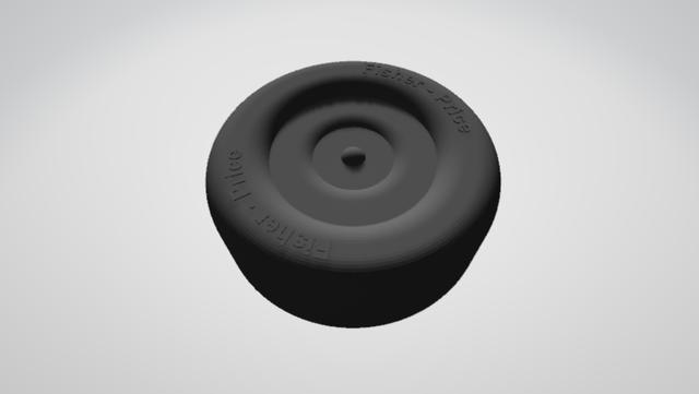 Fisher Price Toy Wheel Replacement  3D model thumbnail