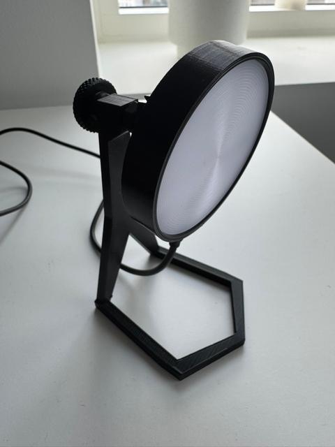 Desk LED lamp housing for IKEA STRIMSÄV LED-spot 3D model thumbnail