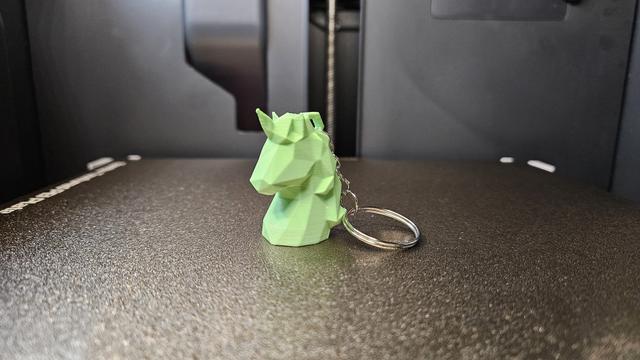 Low Poly Unicorn Keychain 3D model thumbnail