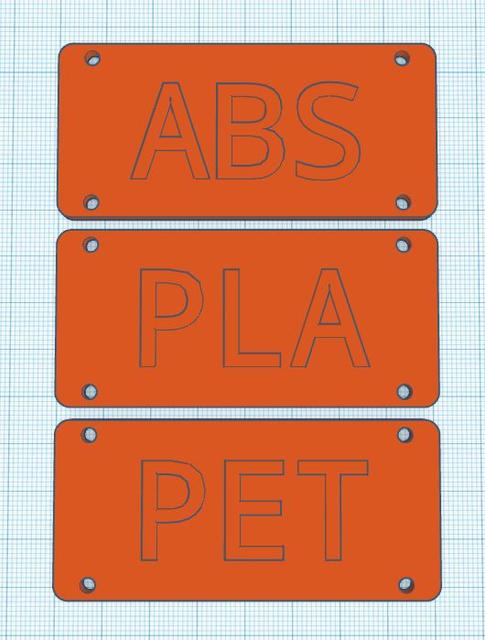 Filament Pelletizer Plastic Type Name Plate 3D model thumbnail