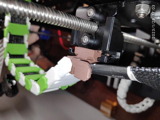 Ender 3 S1 pro Chain link Clip - Techrex chain 3D model thumbnail