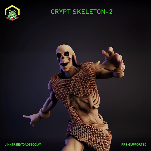 Tresendar crypt skeleton 2 3D model thumbnail