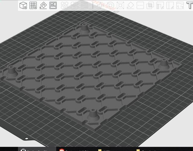 Midweight (Light) SKÅDIS Board Accent Panel + Edge Connectors 3D model thumbnail
