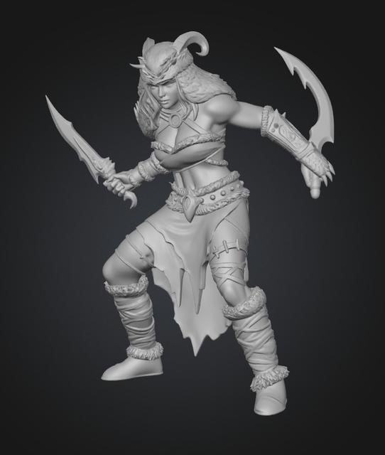 Feral Berserker 3D model thumbnail
