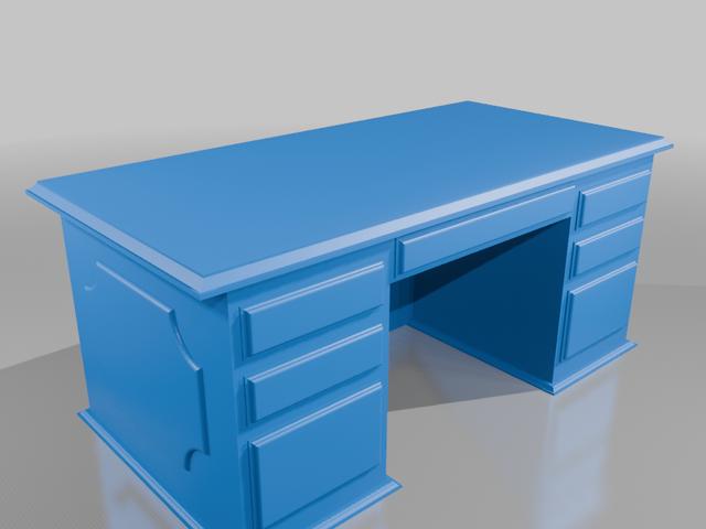 Desk 3D model thumbnail
