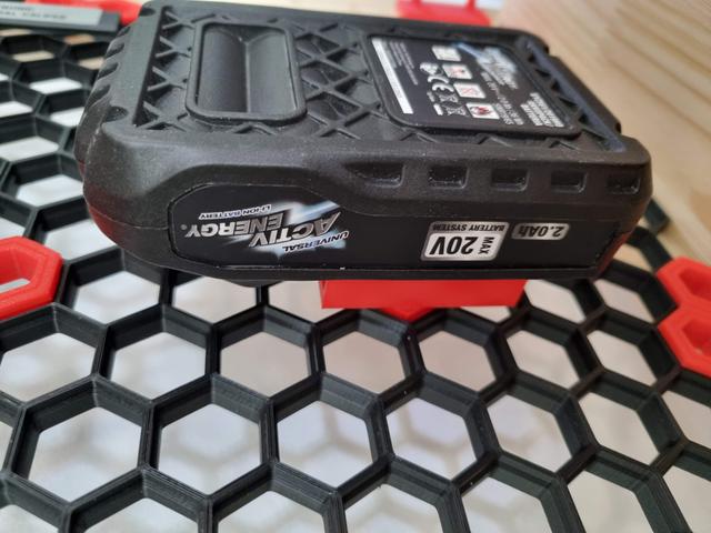 FERREX honeycomb wall battery holder 3D model thumbnail