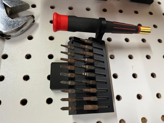 4mm Hex Bit Holder with Screwdriver Mount 3D model thumbnail