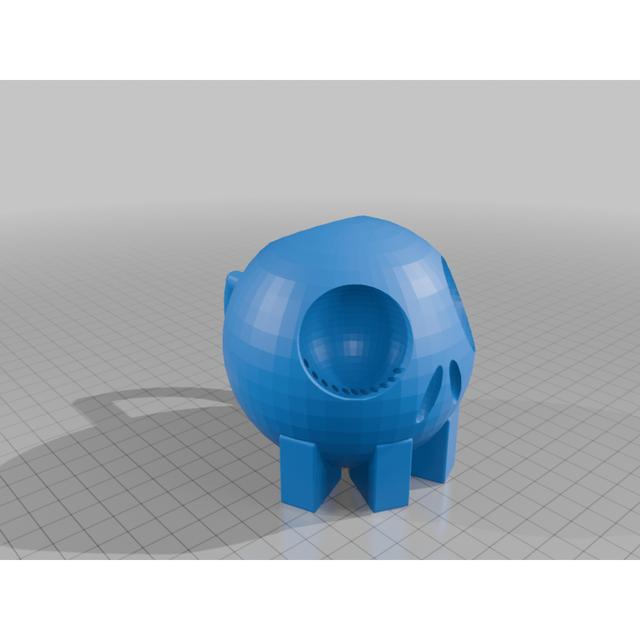 Crying Skull Watering Can 3D model thumbnail