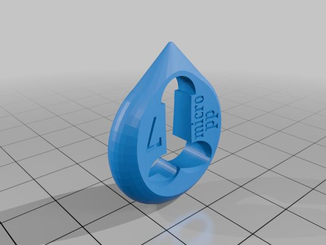 Ugly Picks - pp - Custom Ergonomic Guitar Pick  3D model thumbnail
