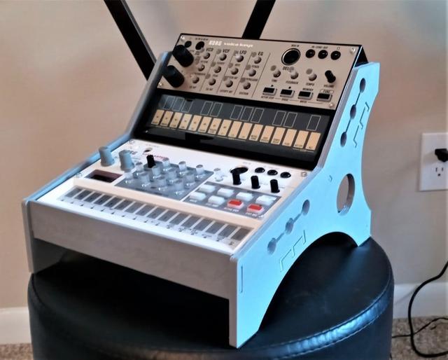 Double Korg Volca Stand 3D model thumbnail