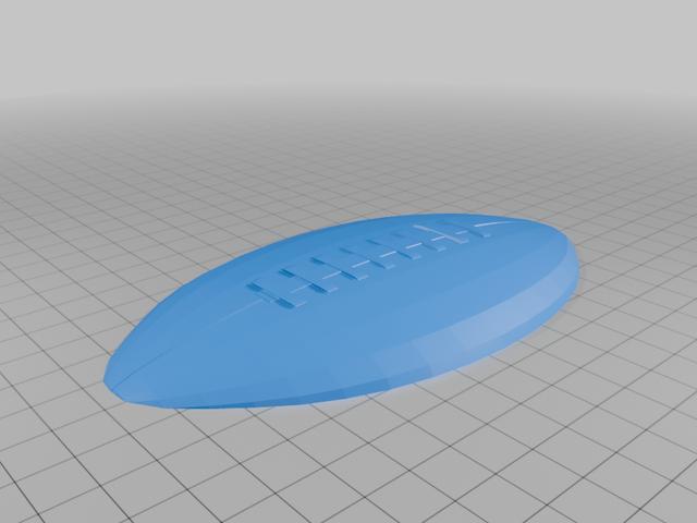 American Football Name Plate Shield 3D model thumbnail