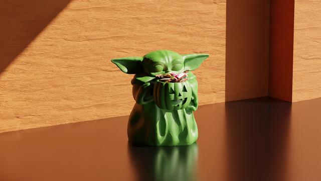 Grogu (Baby Yoda) - Star Wars Halloween Edition 3D model thumbnail