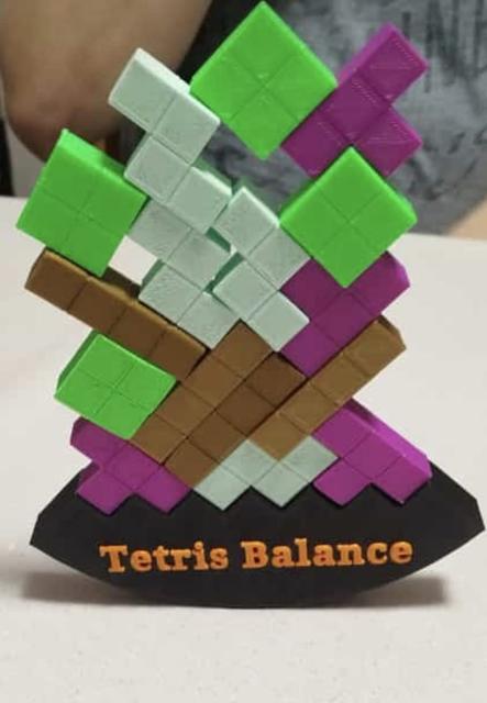 Tetris Balance, Blocked Version 3D model thumbnail