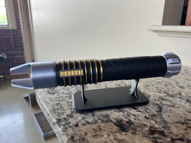Lightsaber Stand (w/ optional TPU feet) 3D model thumbnail