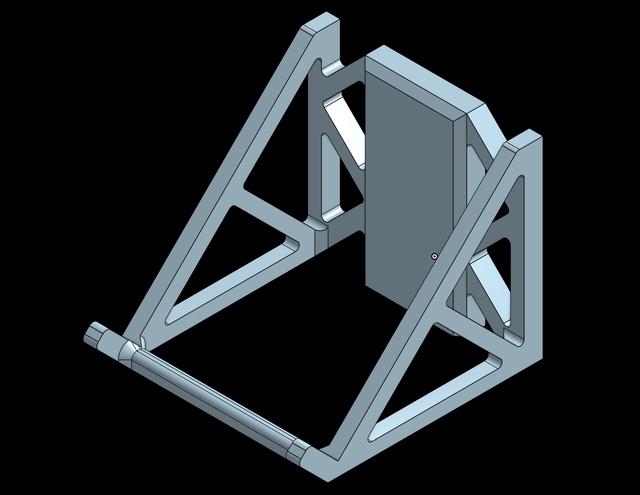 Sy's Peglock - Angled Shelf 3D model thumbnail