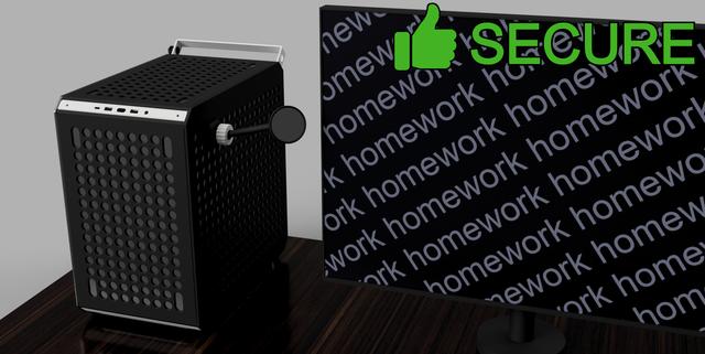 Qube 500 side mirror 3D model thumbnail