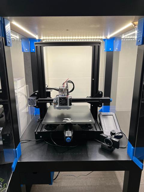 Ikea lack enclosure - Extended for Ender 3v2 3D model thumbnail
