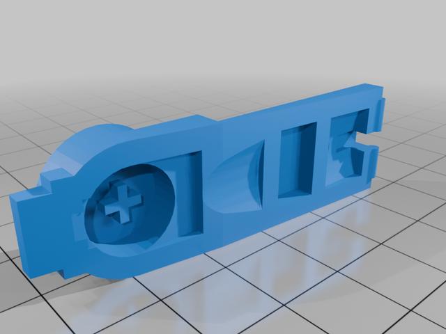 Laresar X7 to Dyson V7 brush conversion clip 3D model thumbnail
