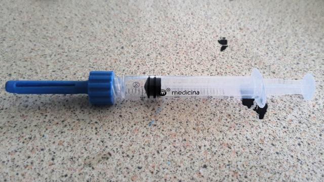 LM6UU grease tool for luer lock syringe 3D model thumbnail