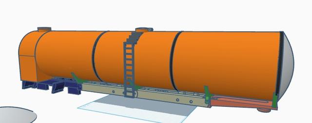Water Tanker Trailer 3D model thumbnail