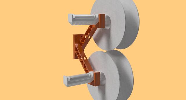 Filler Redesign - Supportless printing - Wall mount and spoolholder 3D model thumbnail