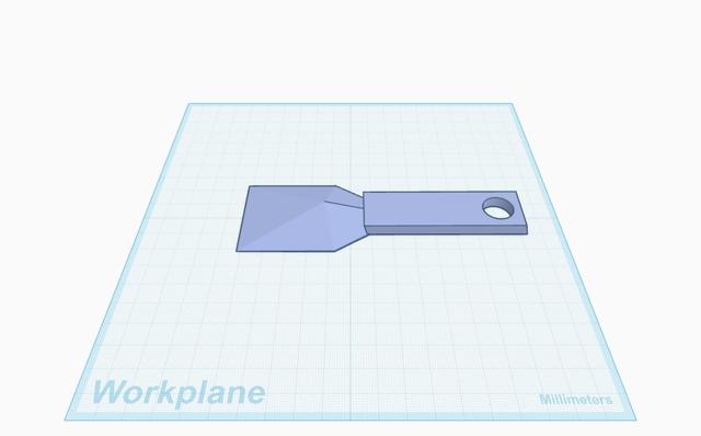 Simple bed scraper 3D model thumbnail