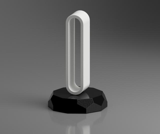 headphone holder / headphone stand 3D model thumbnail