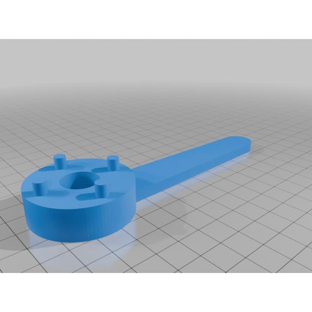 Angle Grinder Pin Wrench 3D model thumbnail