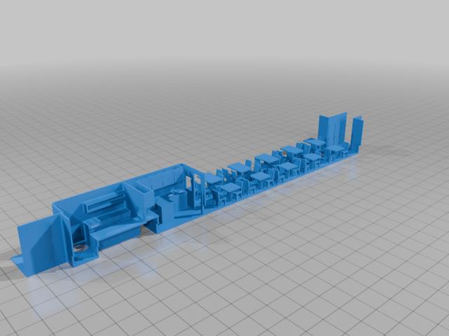 Athearn Bluebox Pullman Dining car 3D model thumbnail