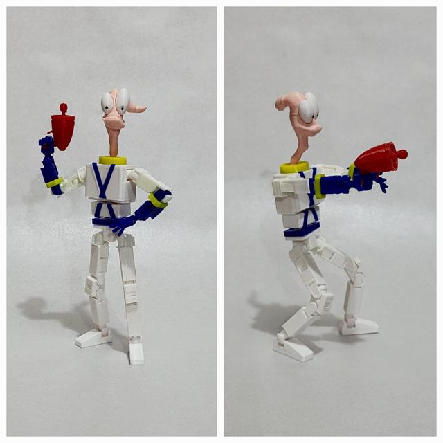 Lucky 13 skin: Earthworm Jim 3D model thumbnail